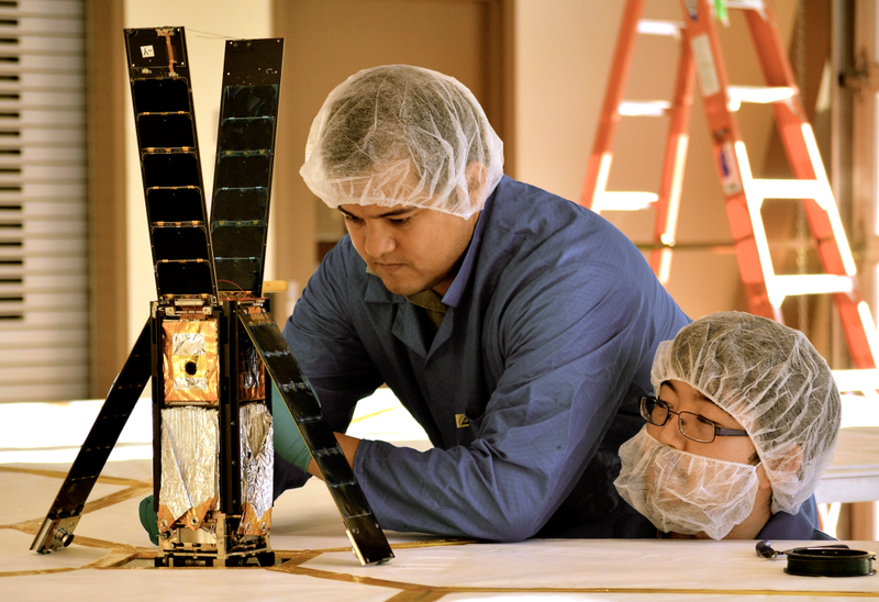 Illustration for article titled A Tiny Satellite With Enormous Solar Sails Is Orbiting Our Planet